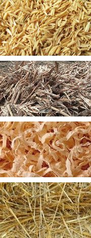 麥杆、稻杆、玉米（mǐ）秸稈、稻殼、花生殼和其它農作物原（yuán）料