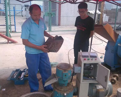 再訪17c一起官网!河北客戶訂購小型魚飼料顆粒機案例